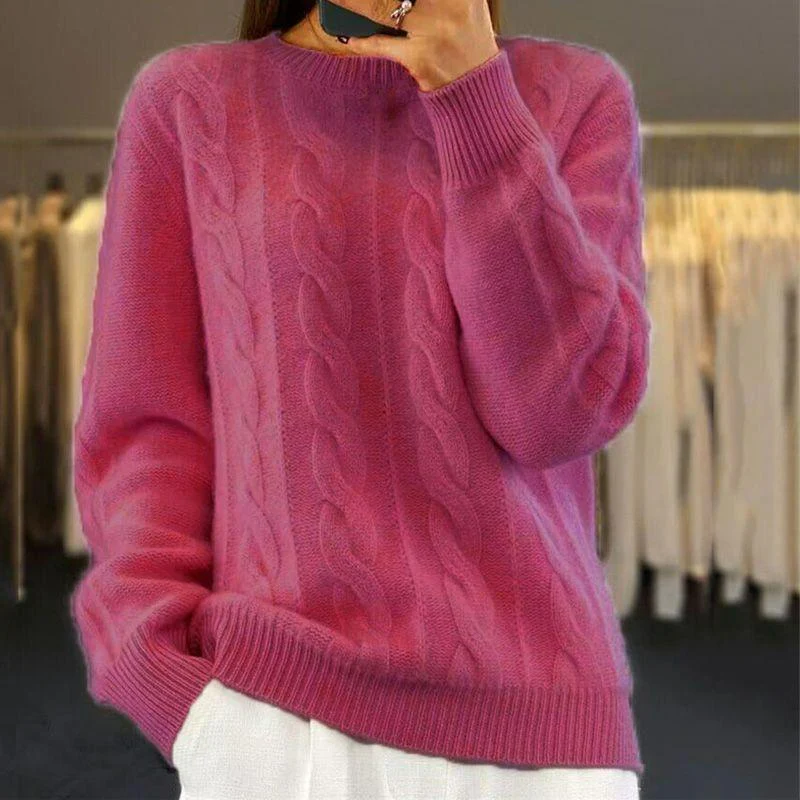 Pull doux torsadé femme - Image 6