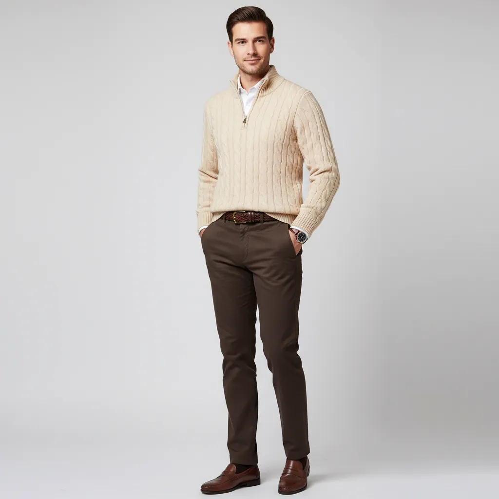 Pull en maille avec fermeture éclair - Image 12