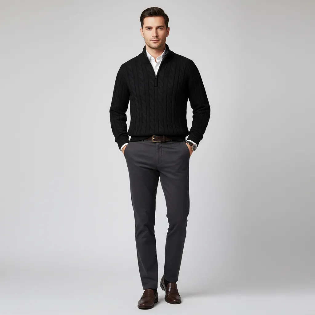 Pull en maille avec fermeture éclair - Image 21