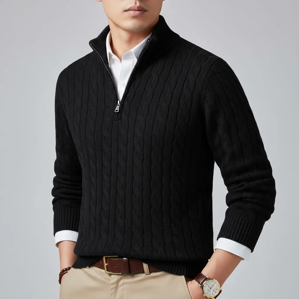 Pull en maille avec fermeture éclair - Image 23