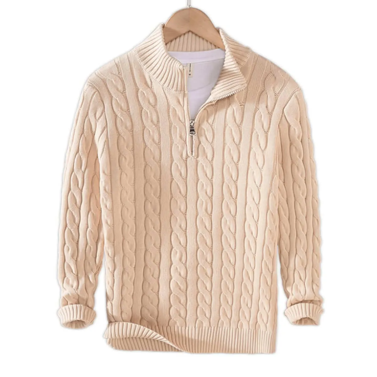 Pull en maille avec fermeture éclair - Image 3