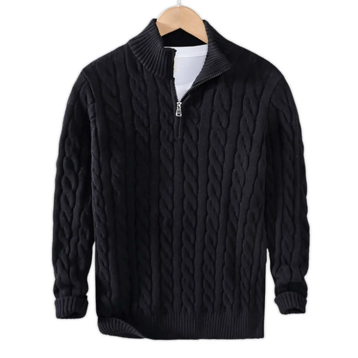 Pull en maille avec fermeture éclair - Image 7