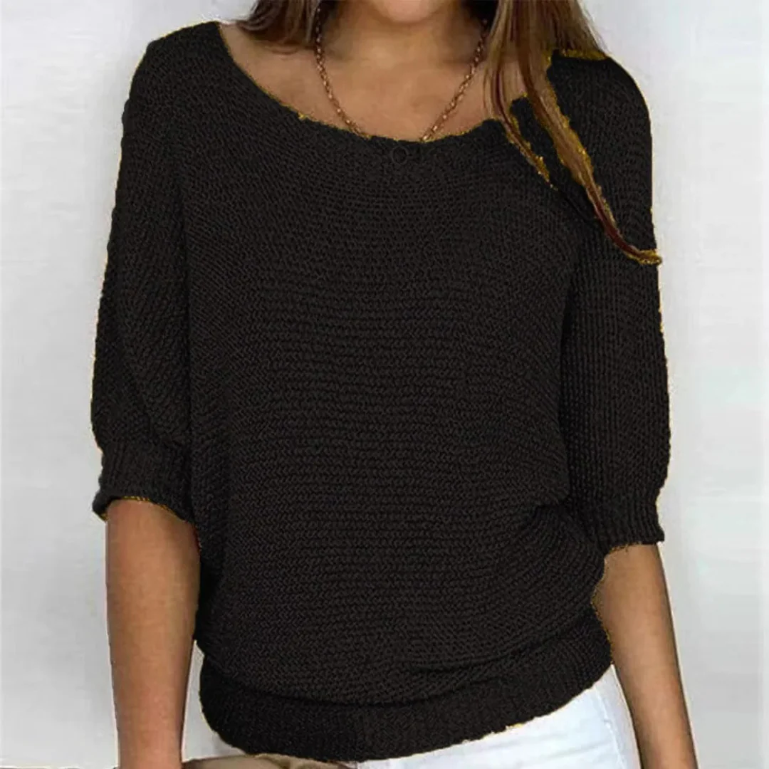 Pull léger doux à manches bouffantes - Image 3