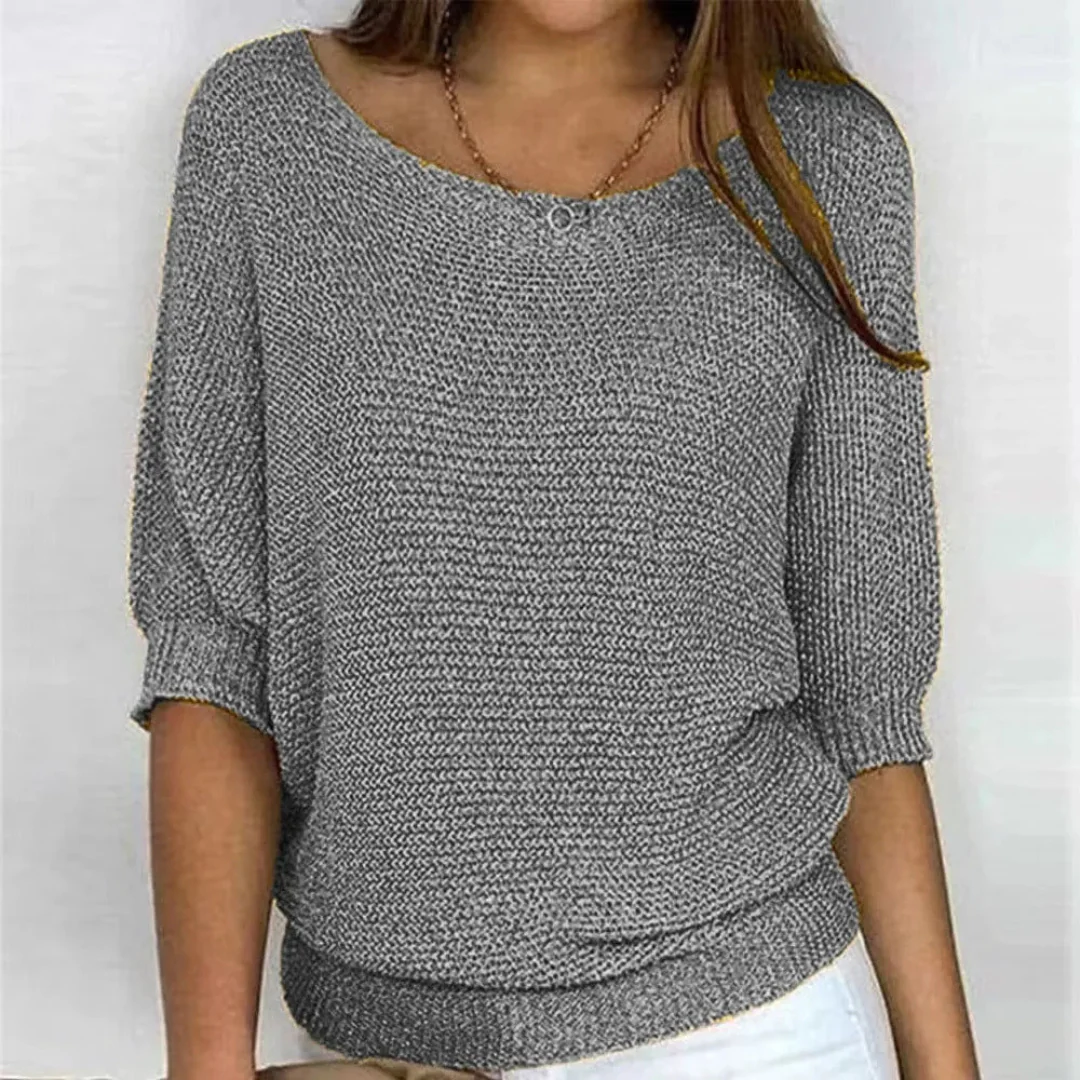 Pull léger doux à manches bouffantes - Image 5