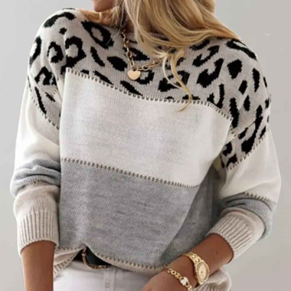 Pull Léopard Élégant pour Femme - Image 2