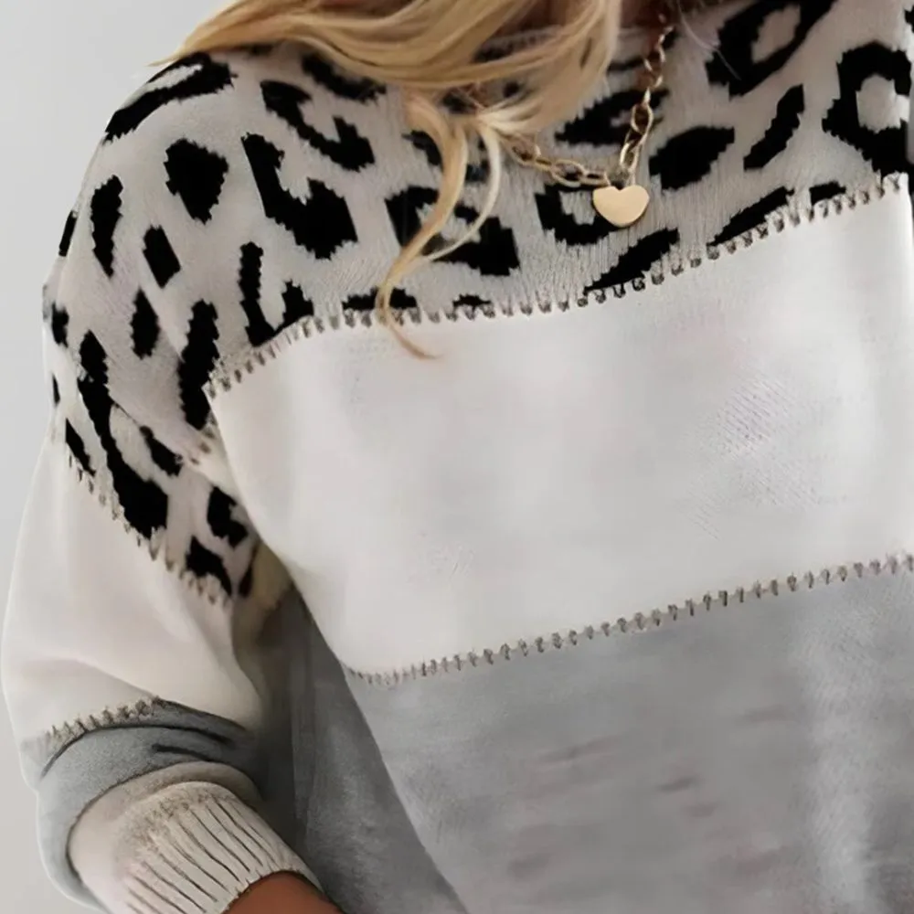 Pull Léopard Élégant pour Femme - Image 3