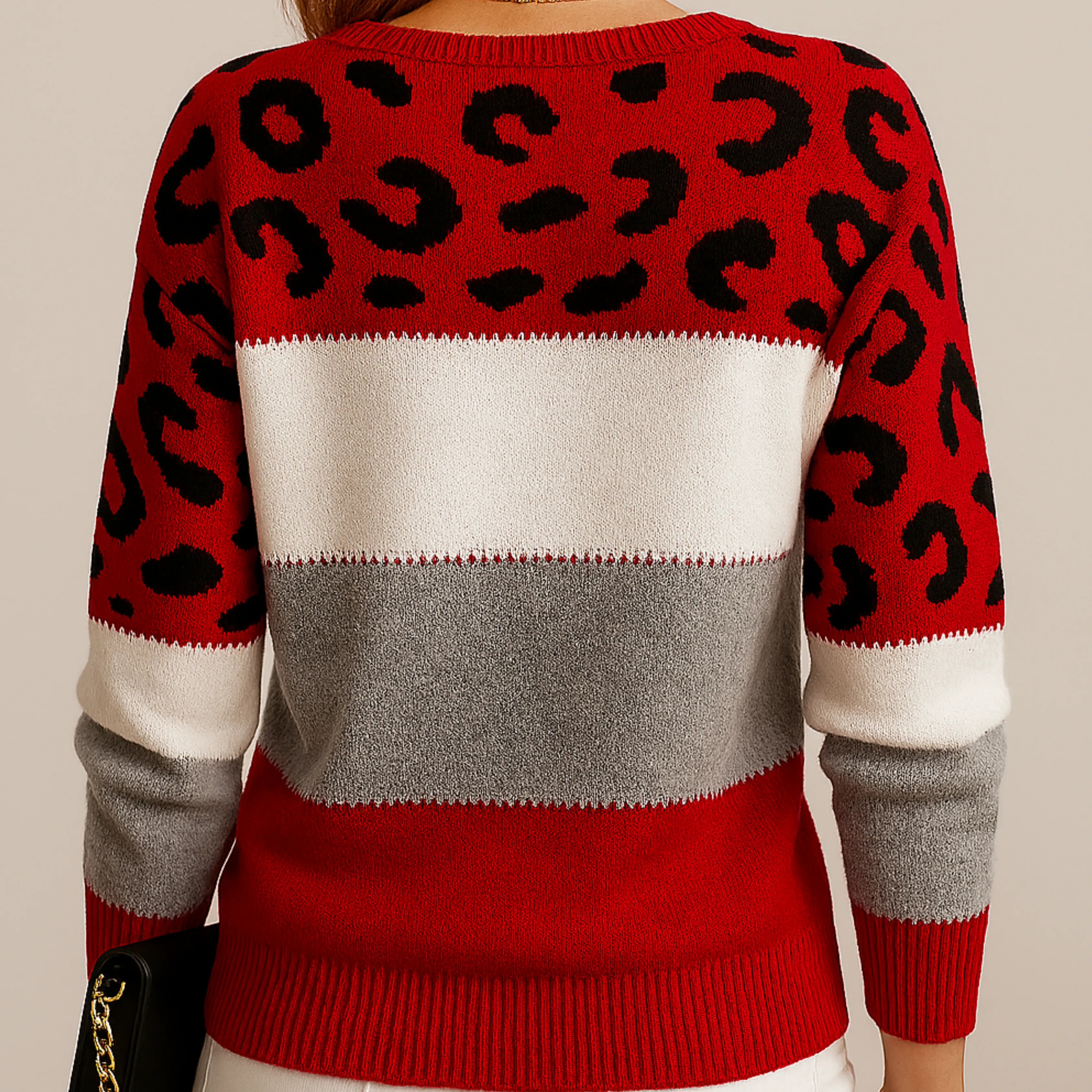 Pull Léopard Élégant pour Femme - Image 7