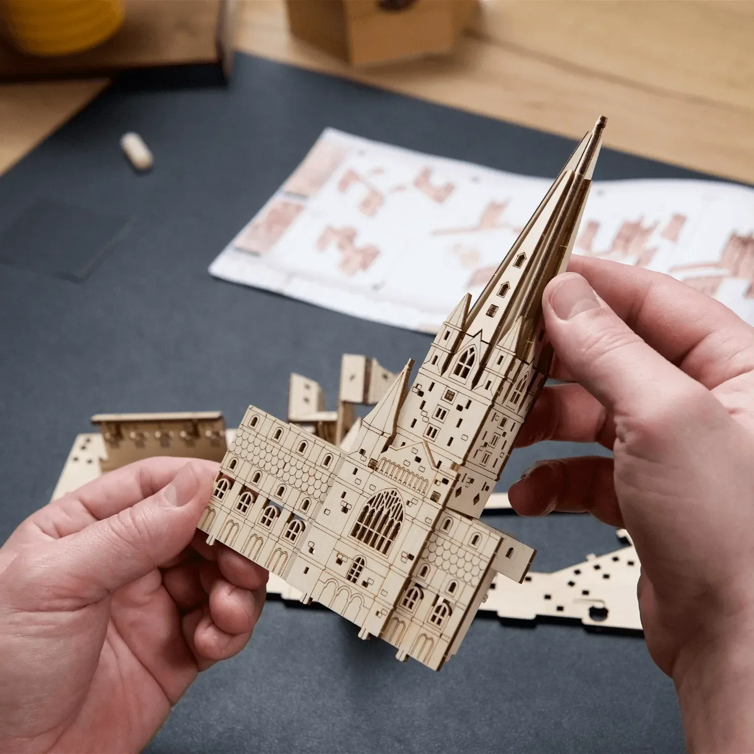 Puzzle 3D en bois Château - Image 7