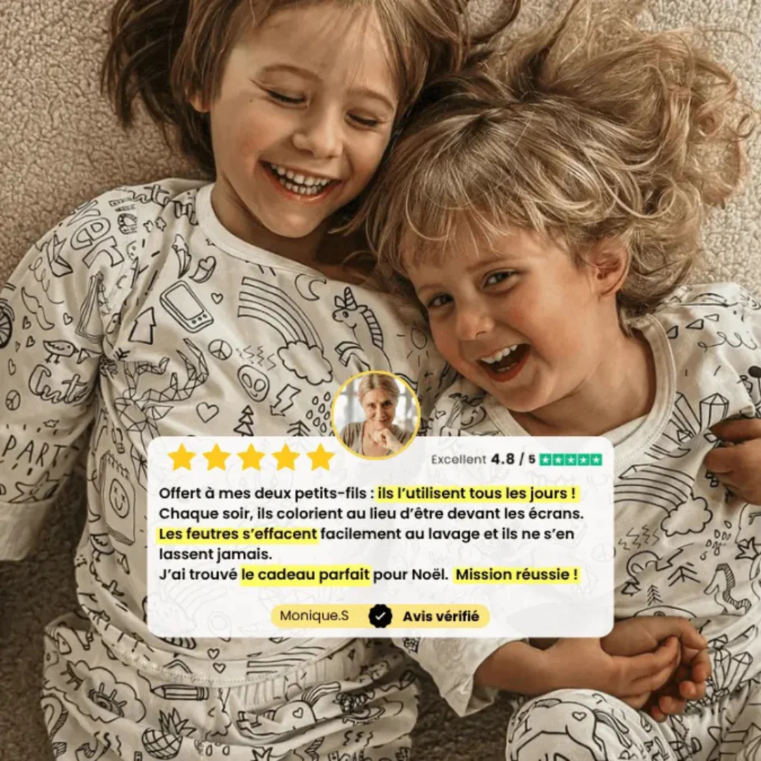 Pyjama à colorier pour enfants - Image 2
