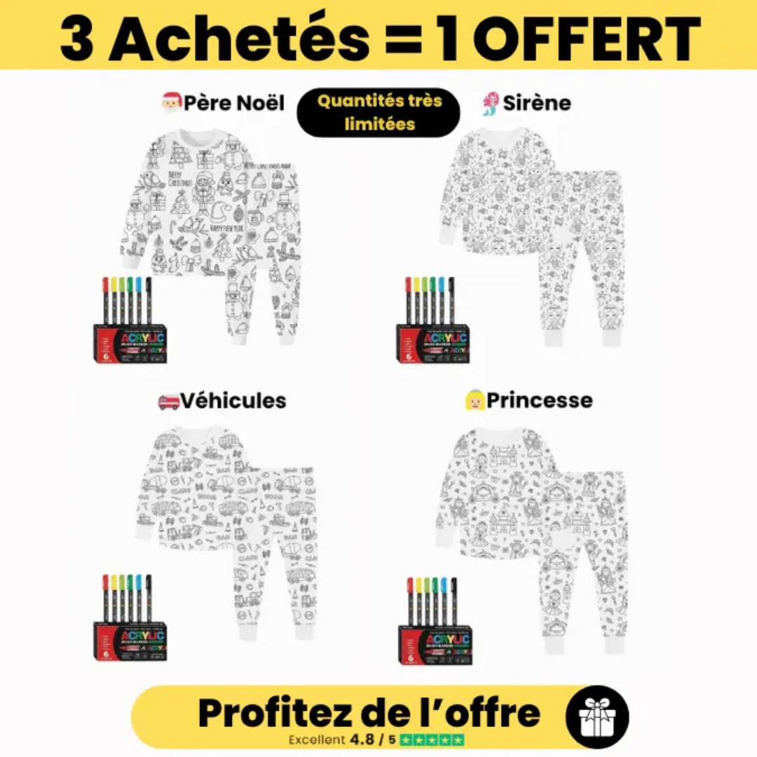 Pyjama à colorier pour enfants - Image 5