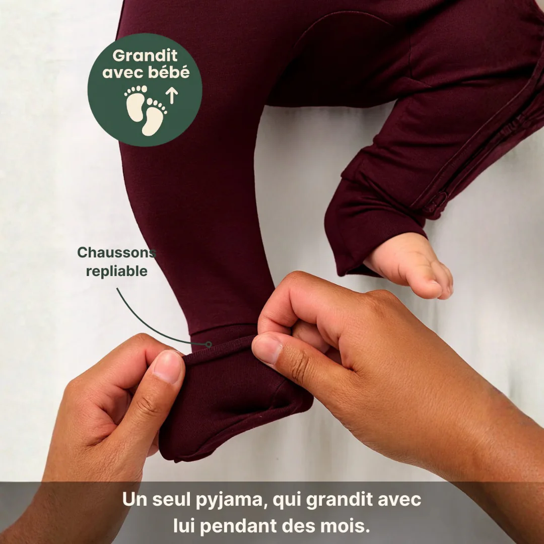 Pyjama bébé en bambou évolutif doux et confortable - Image 14