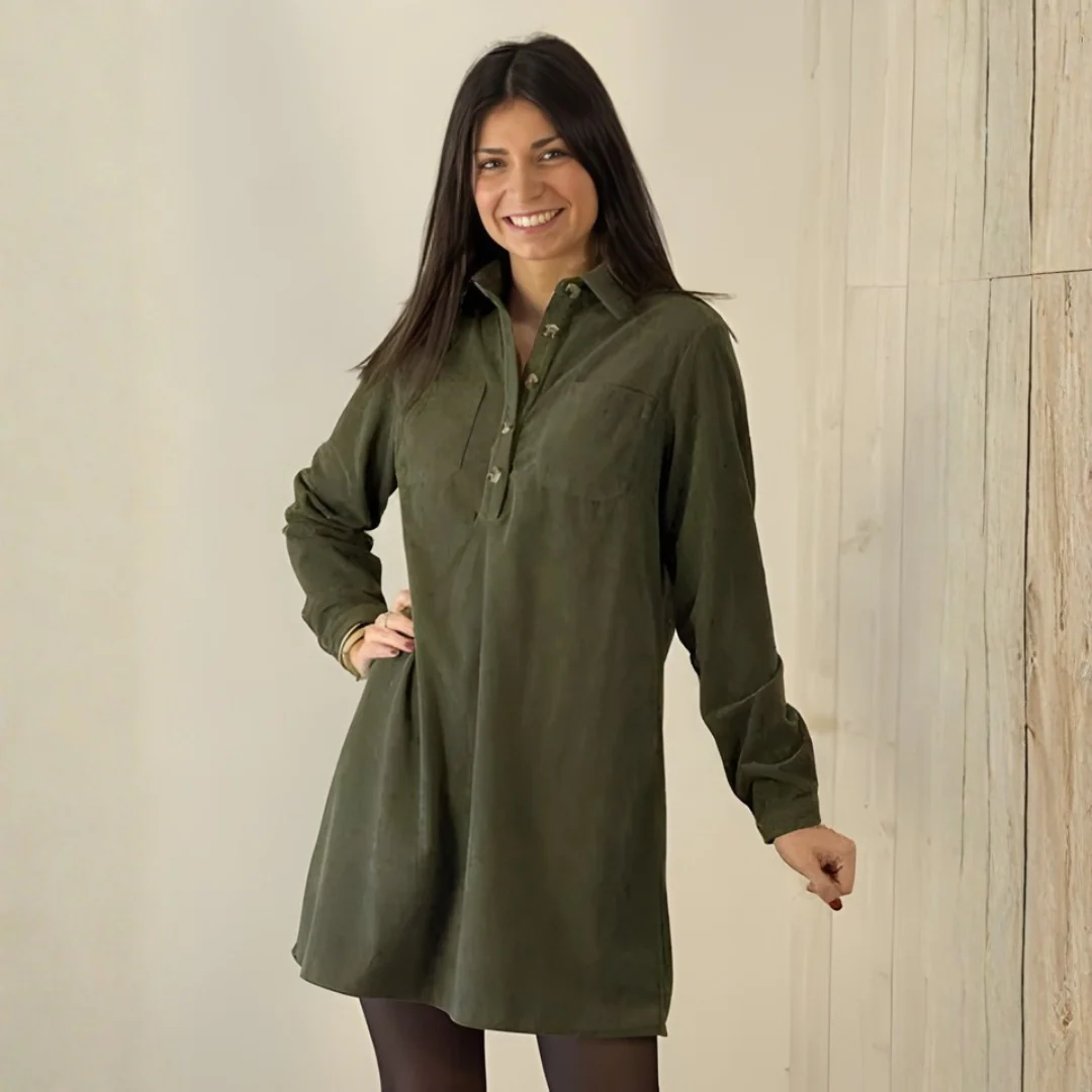 Robe Élégante Col Zippé - Image 5