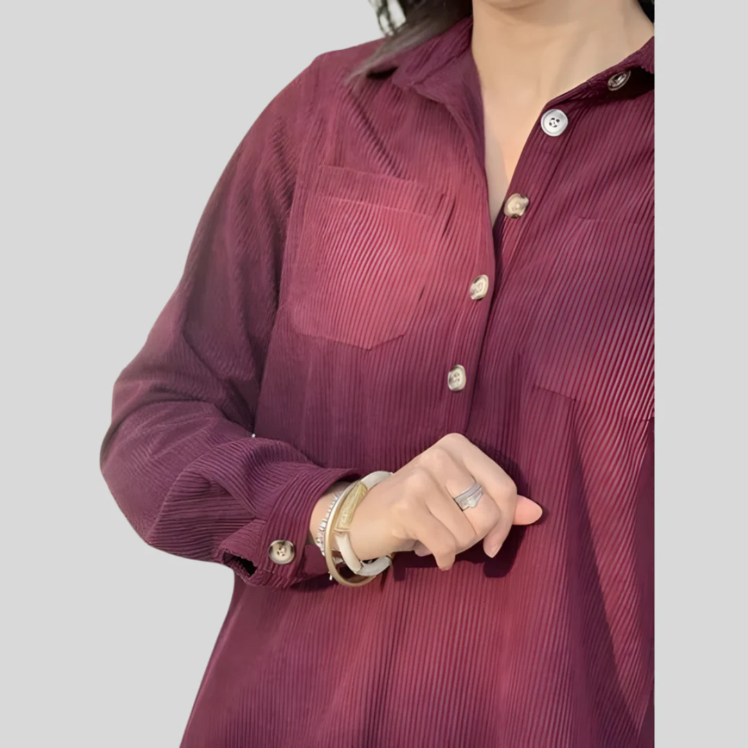 Robe Élégante Col Zippé - Image 6