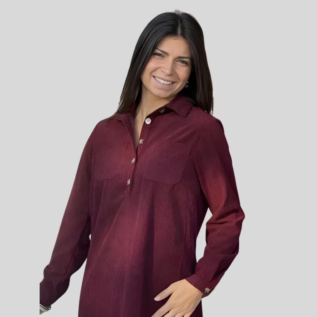 Robe Élégante Col Zippé - Image 7