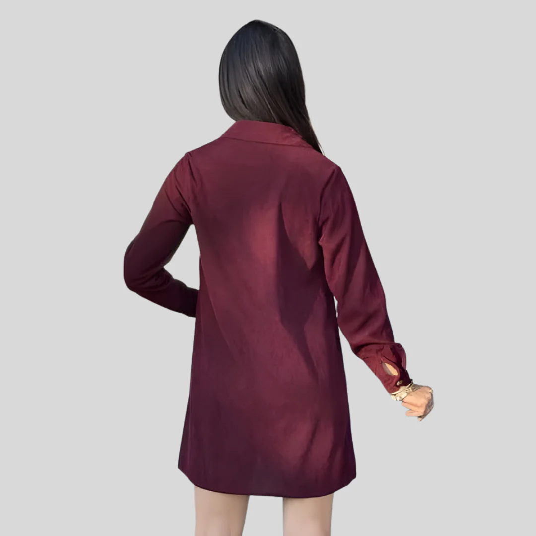Robe Élégante Col Zippé - Image 8