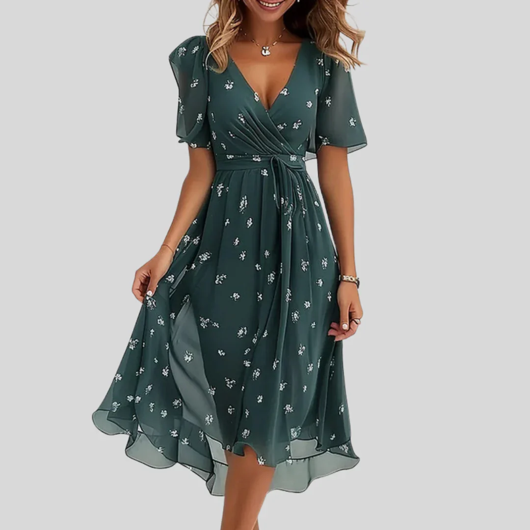 Robe d’été fluide à motif floral - Image 3