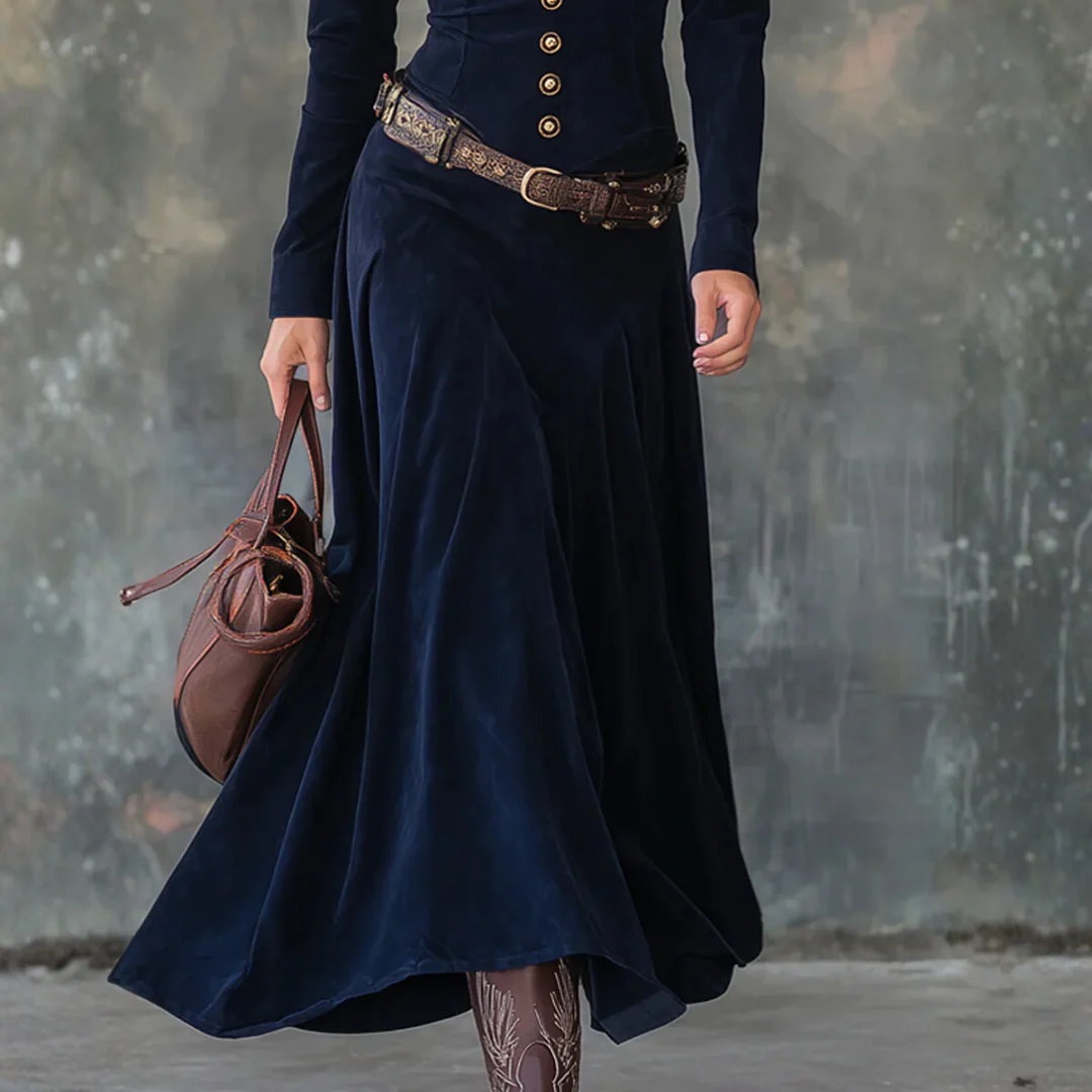 Robe longue en suédine - Image 3