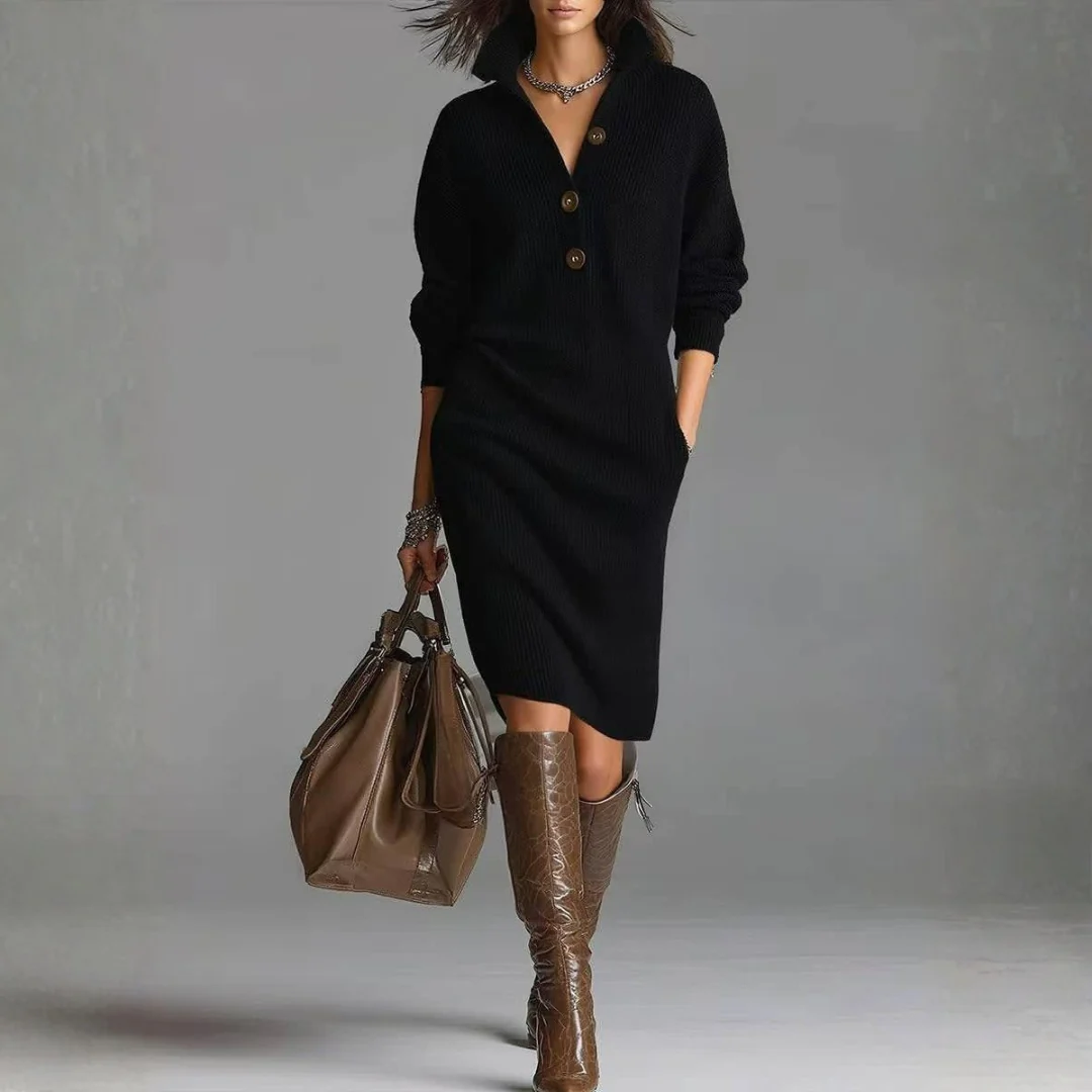 Robe Pull Élégante Femme