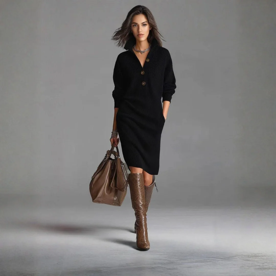 Robe Pull Élégante Femme - Image 2