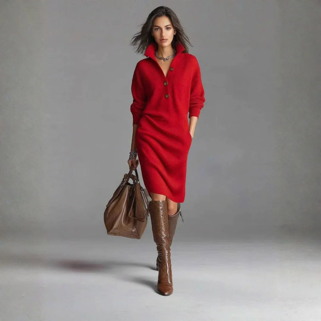 Robe Pull Élégante Femme - Image 3