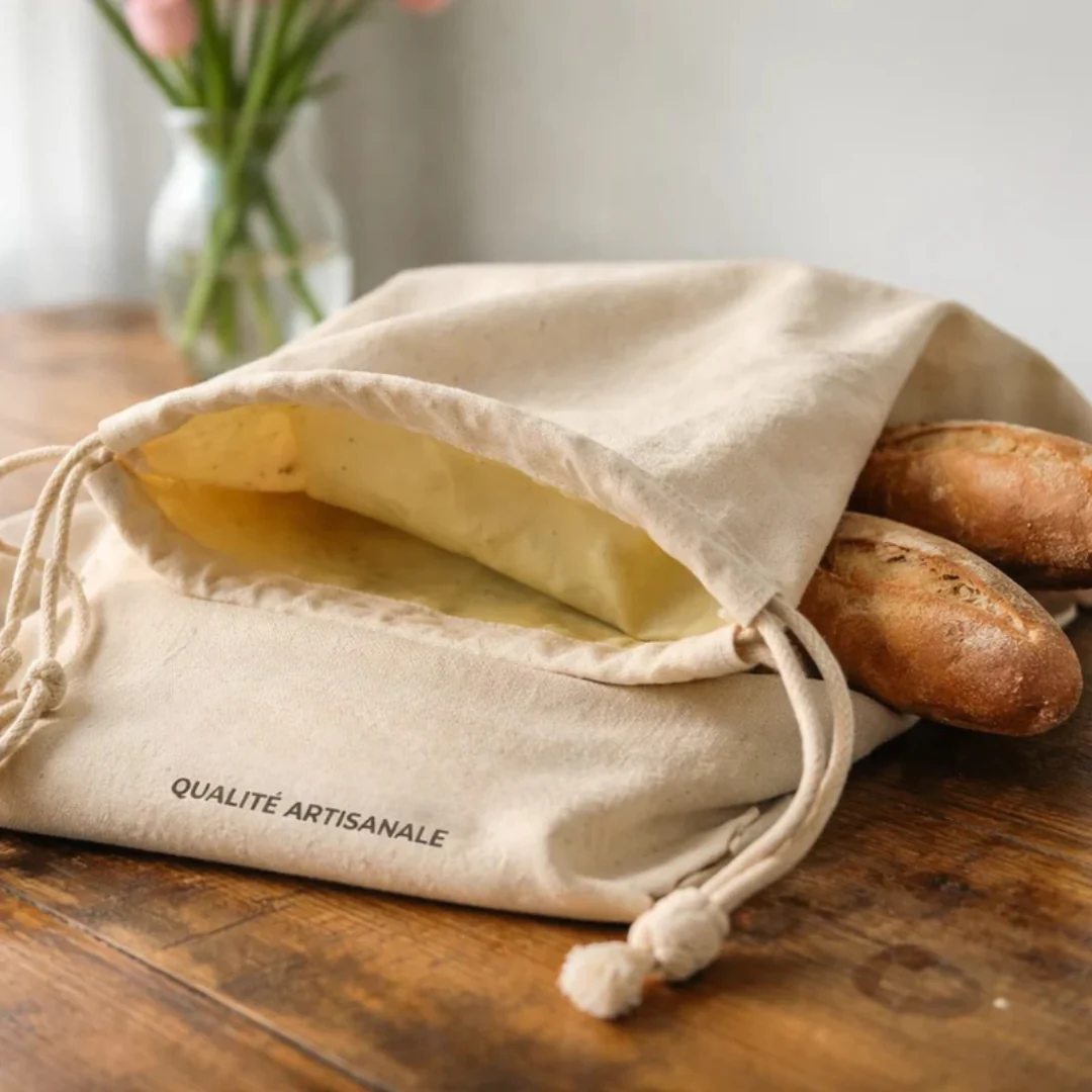 Sac conservation pain tissu naturel - Image 2