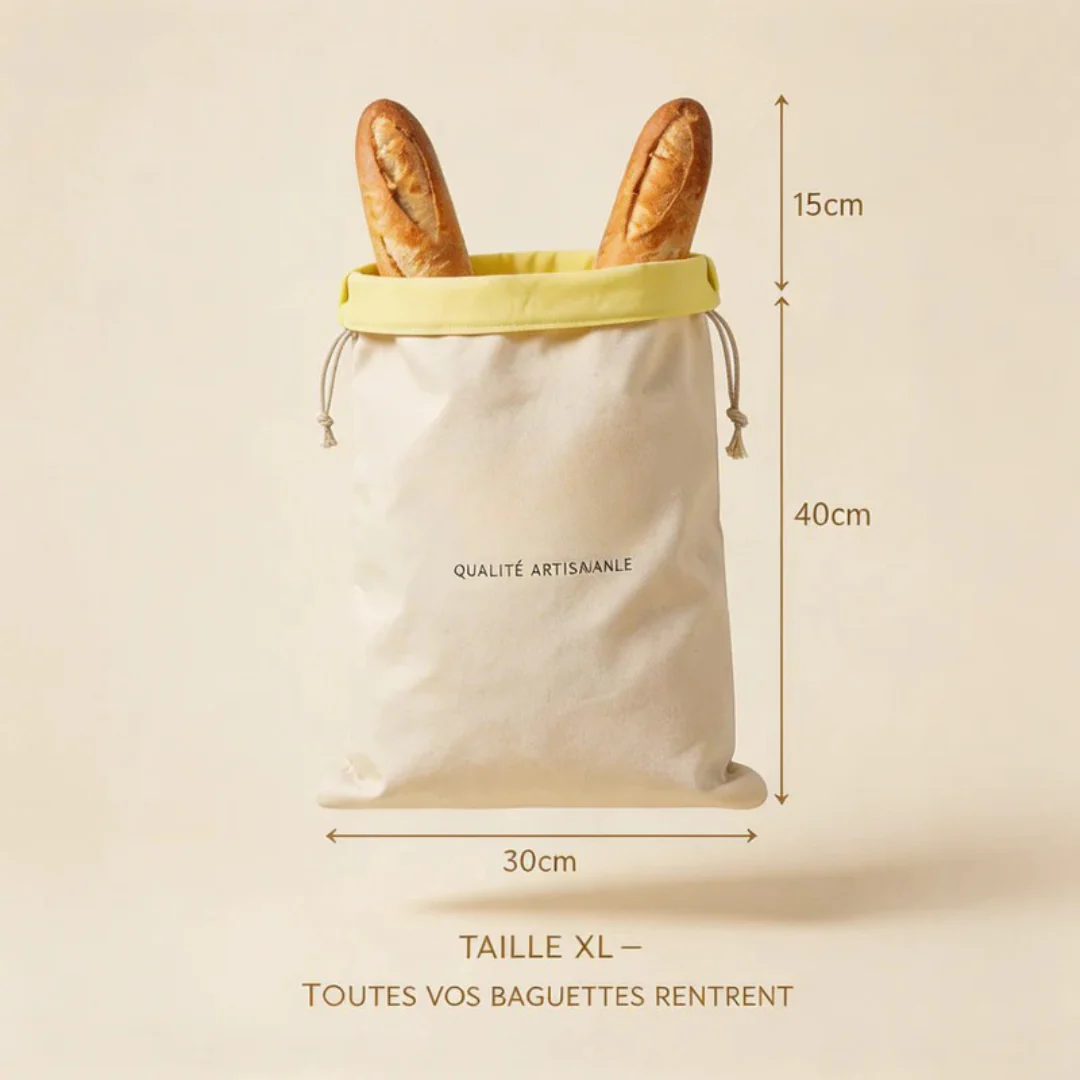 Sac conservation pain tissu naturel - Image 4