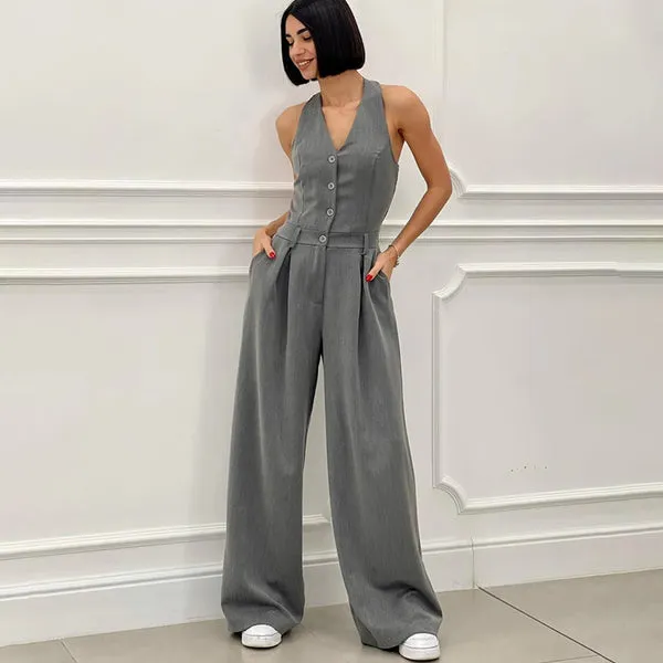 Salopette élégante à jambes larges – Confort et style réunis - Image 2