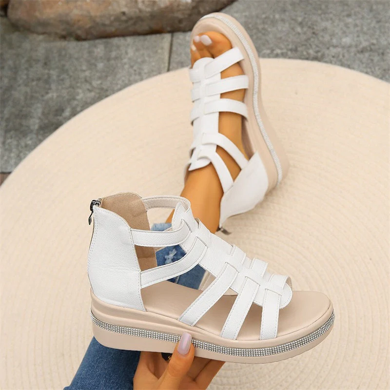 Sandales à strass avec semelle compensée - Image 9