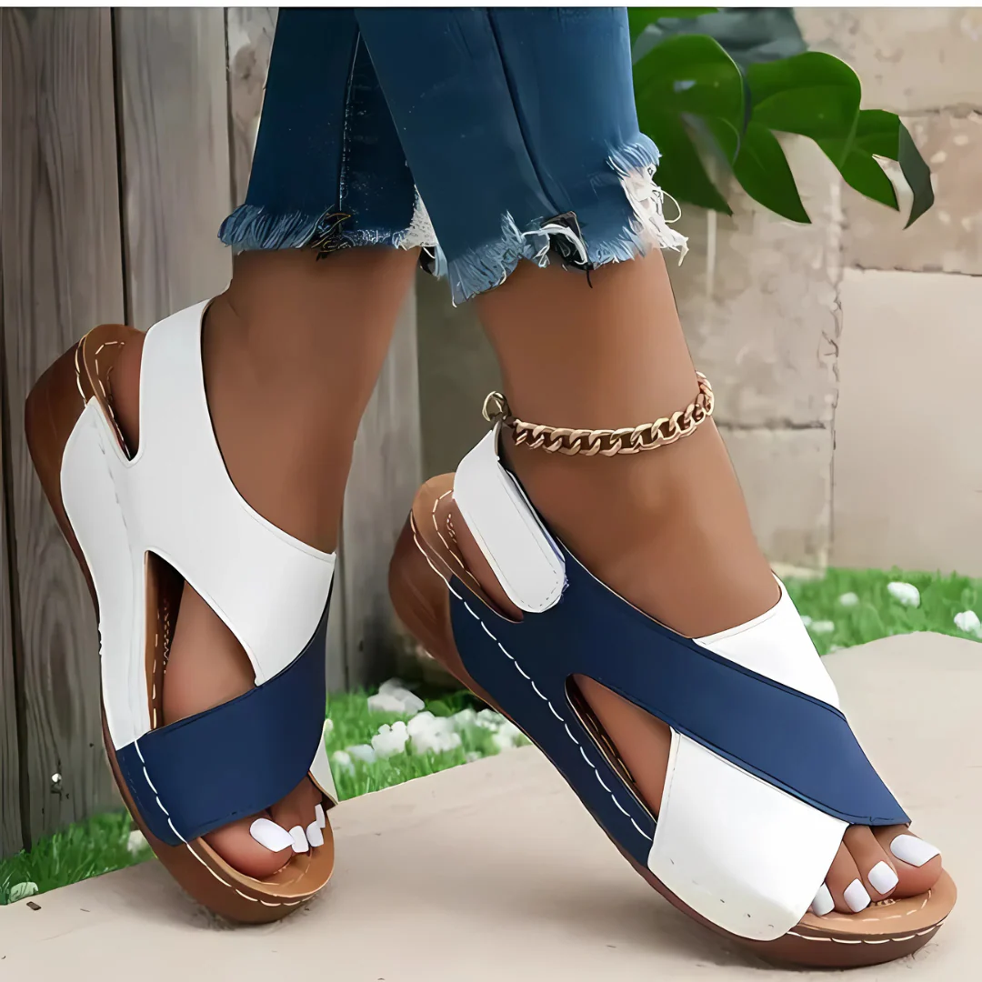 Sandales compensées femme colorées - Image 10