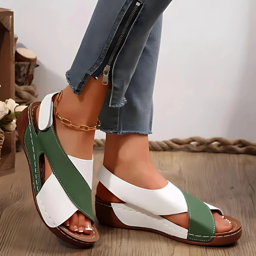 Sandales compensées femme colorées - Image 6