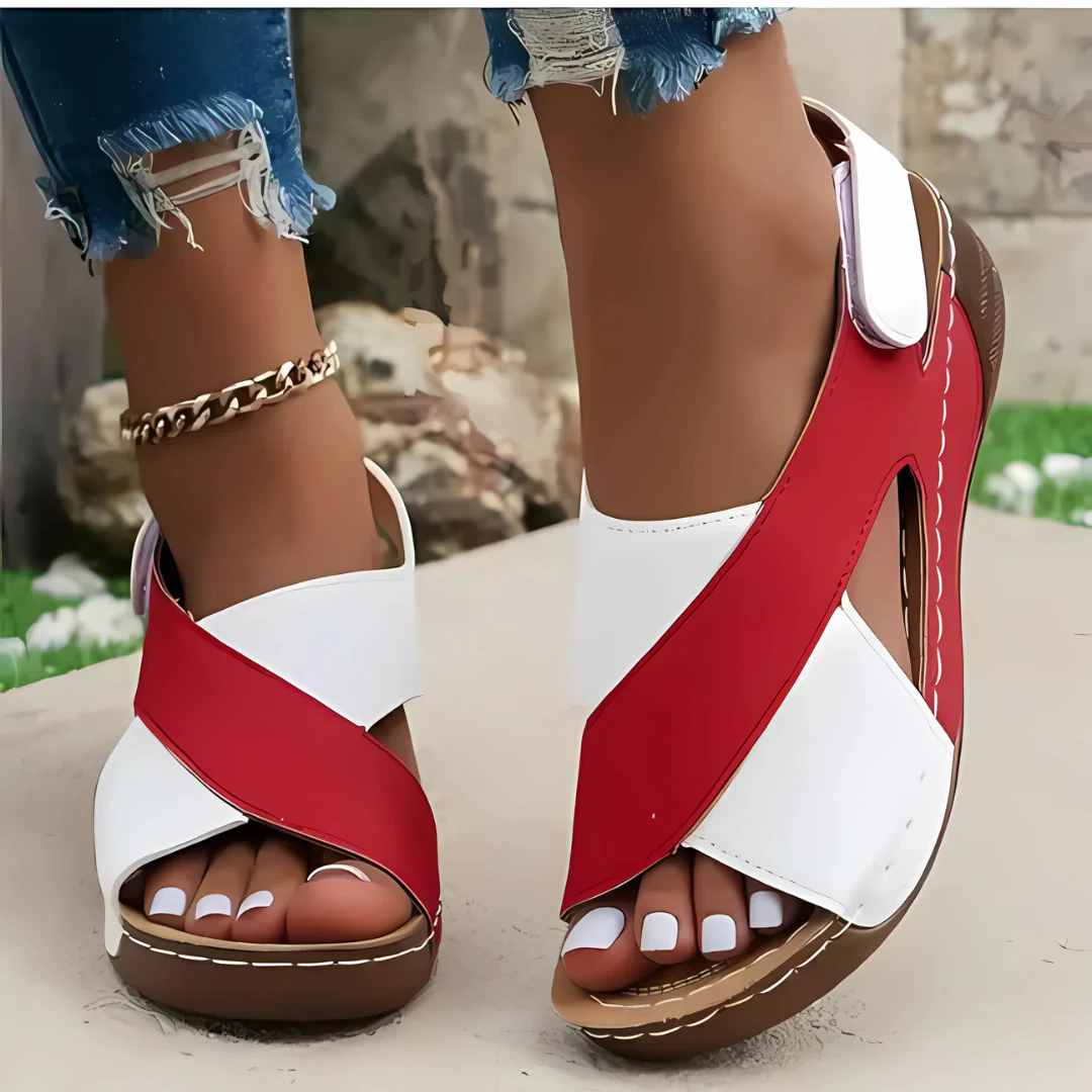 Sandales compensées femme colorées - Image 7