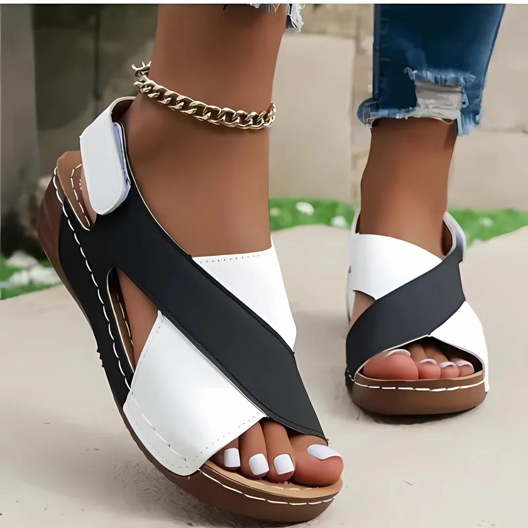 Sandales compensées femme colorées - Image 9