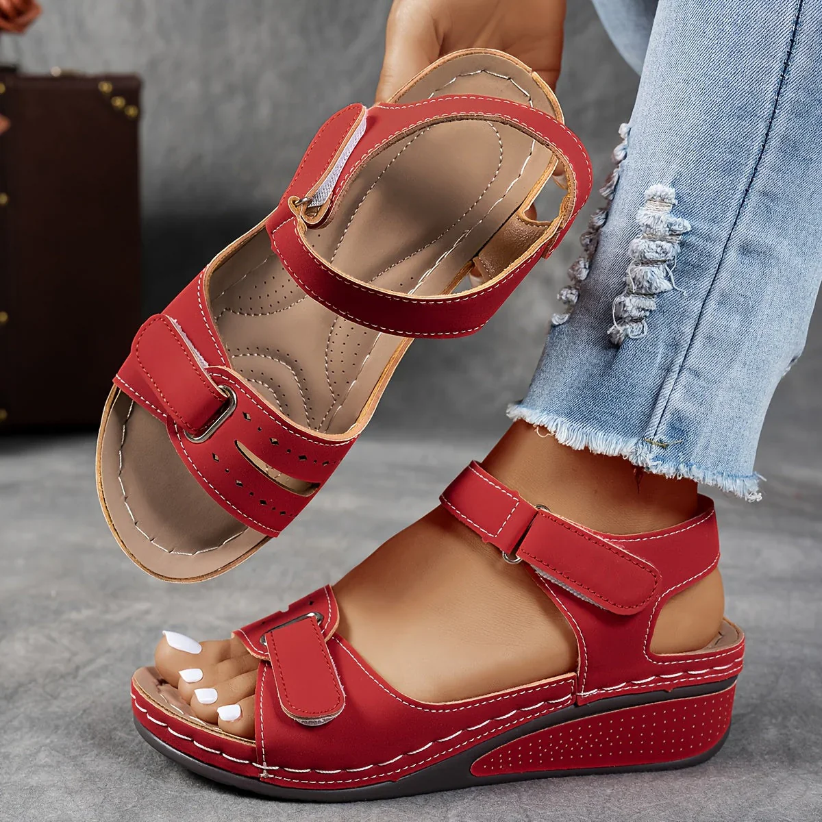 Sandales Confort Compensées Ergonomiques Femme - Image 2