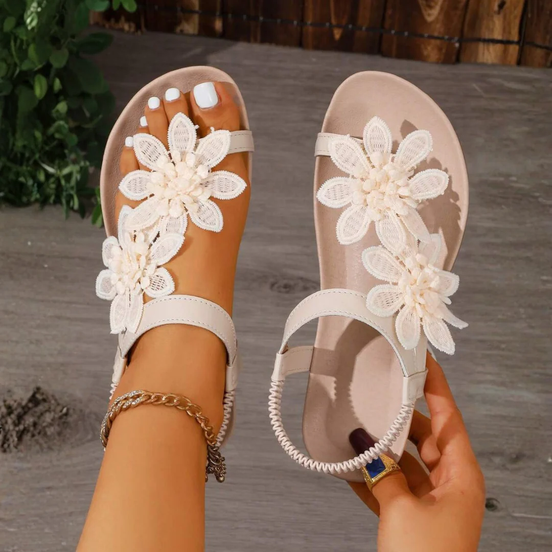 Sandales fleuries confortables pour femme - Image 20