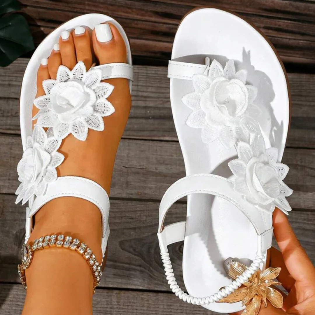 Sandales fleuries confortables pour femme - Image 5