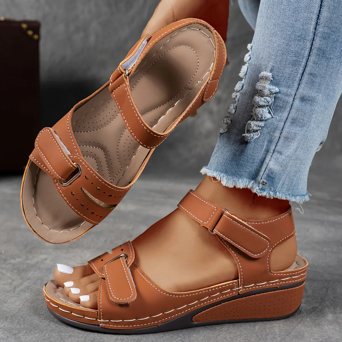 Sandales Mavina – Confort ergonomique et style au quotidien - Image 4