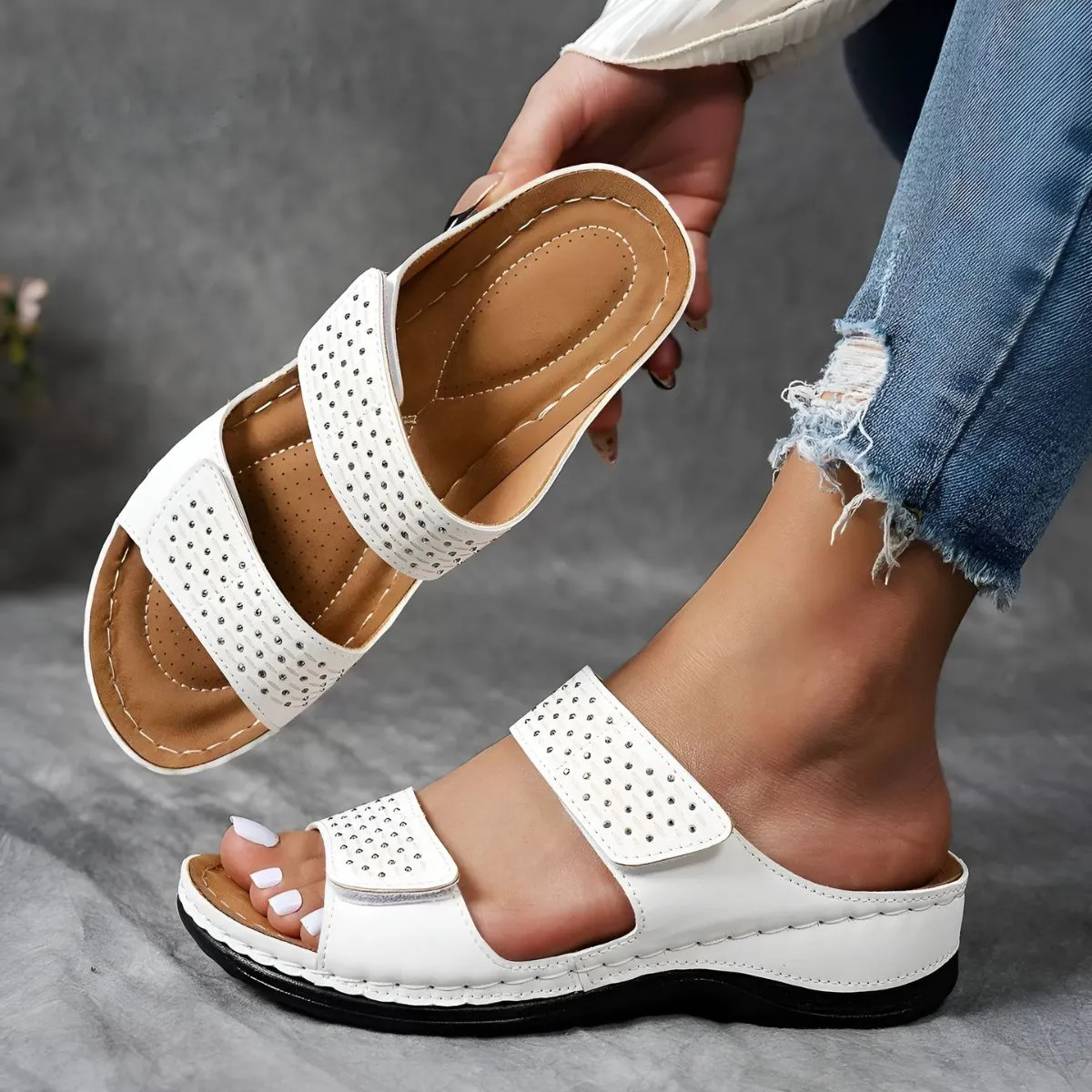 Sandales confort ergonomiques femme