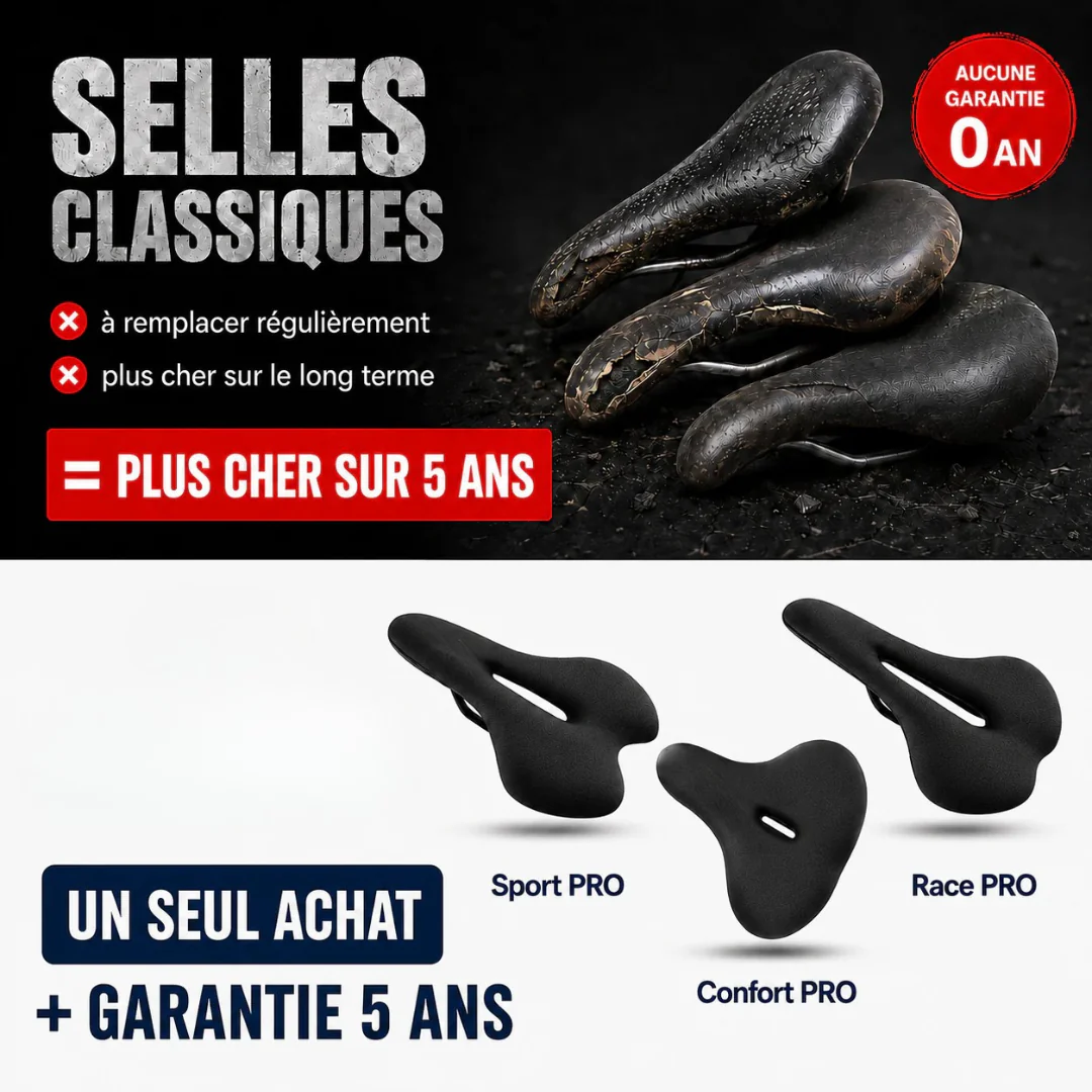 Selle de vélo ergonomique confort longue distance - Image 5