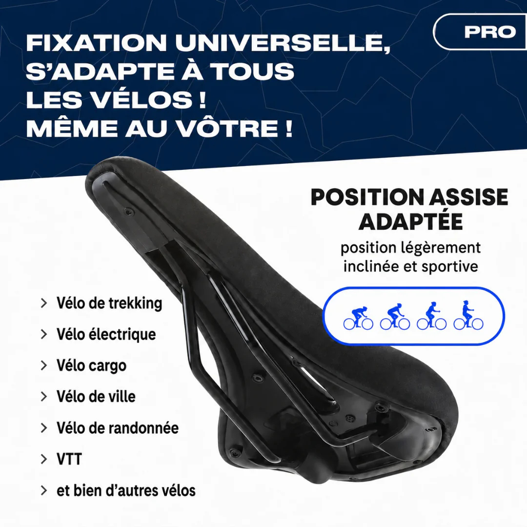Selle de vélo ergonomique confort longue distance - Image 8