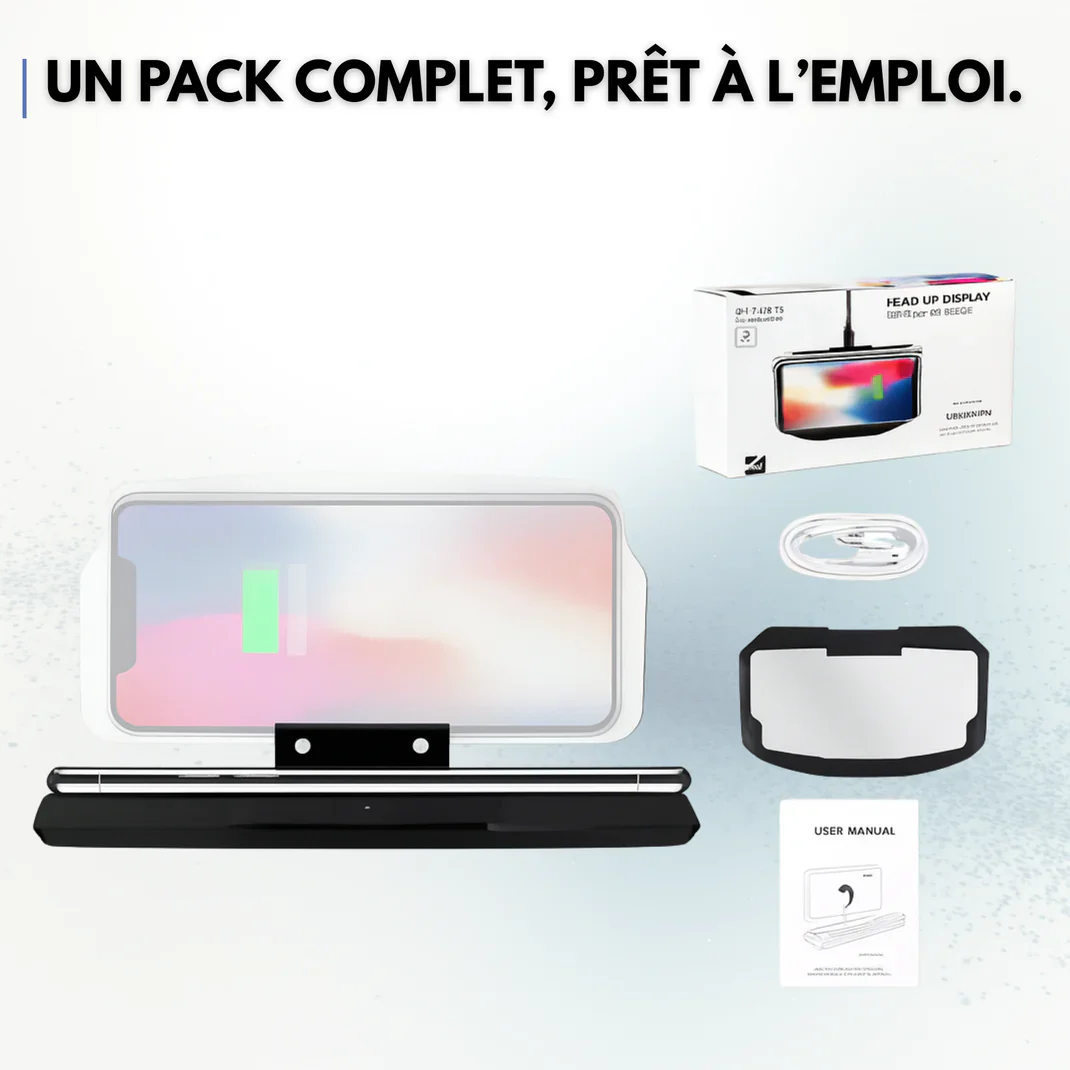 Support de véhicule avec affichage HUD – Pour une conduite connectée et sécurisée - Image 2