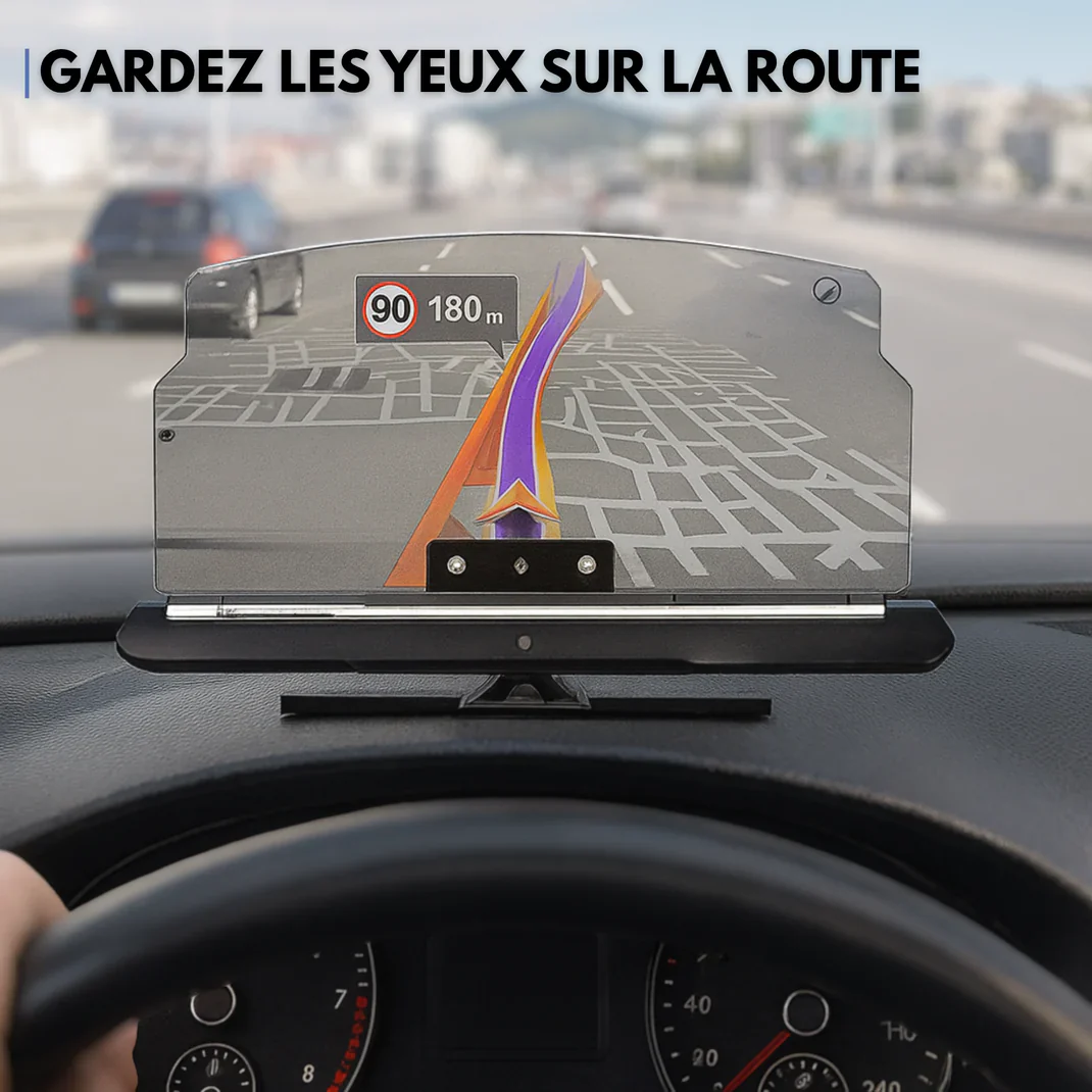Support de véhicule avec affichage HUD – Pour une conduite connectée et sécurisée - Image 7