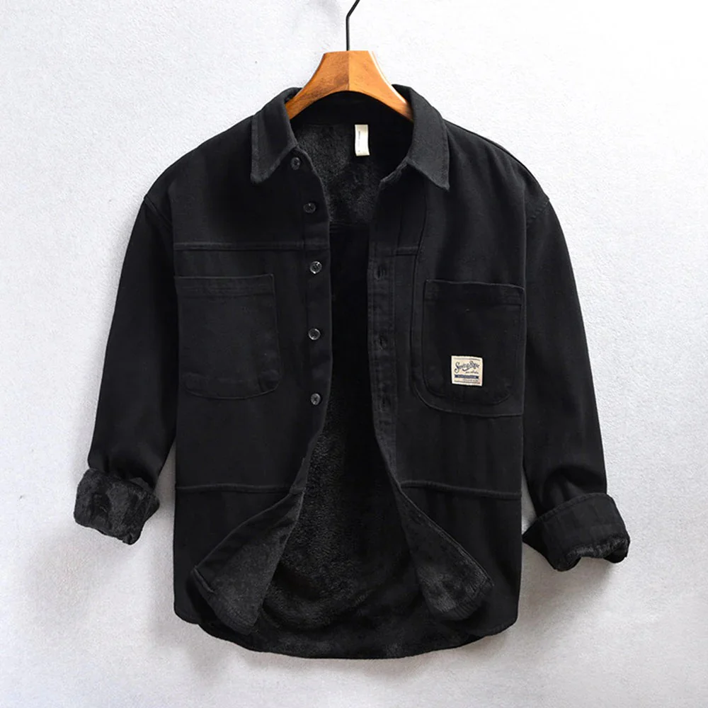 Chemise sur-chemise chaude cargo pour homme - Image 2