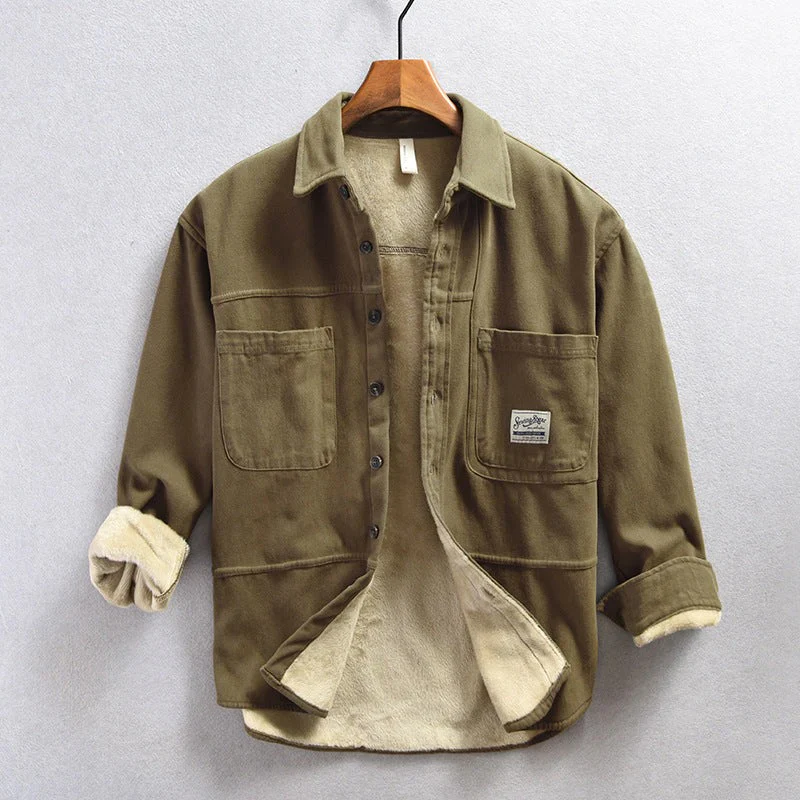 Chemise sur-chemise chaude cargo pour homme - Image 3