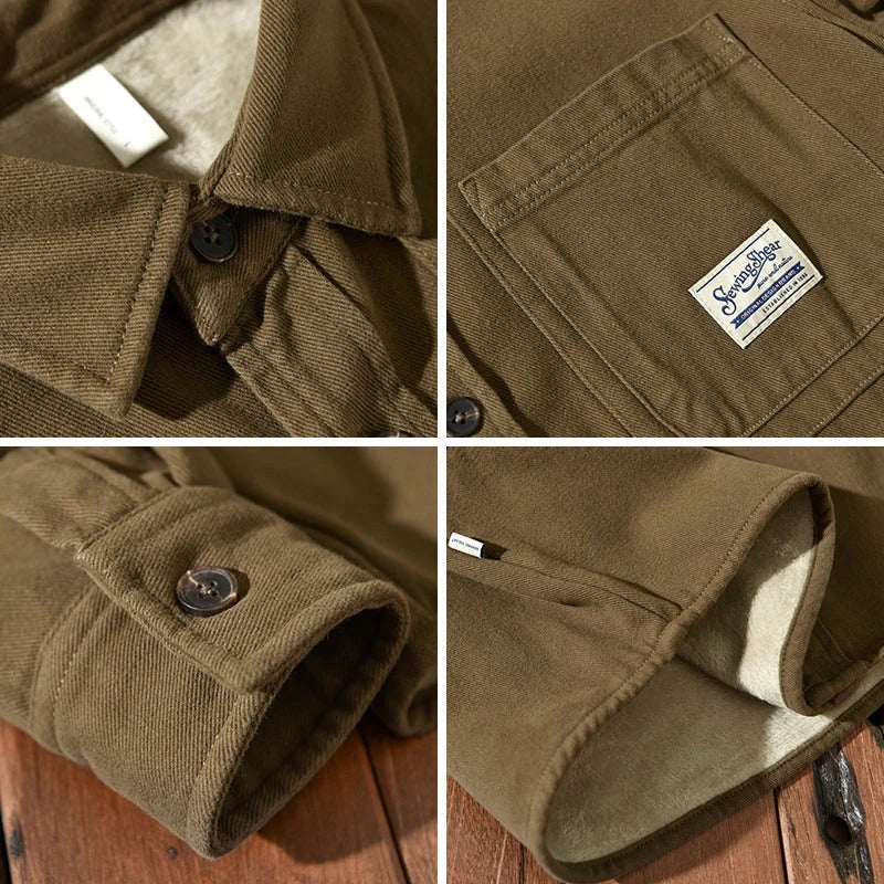 Chemise sur-chemise chaude cargo pour homme - Image 6