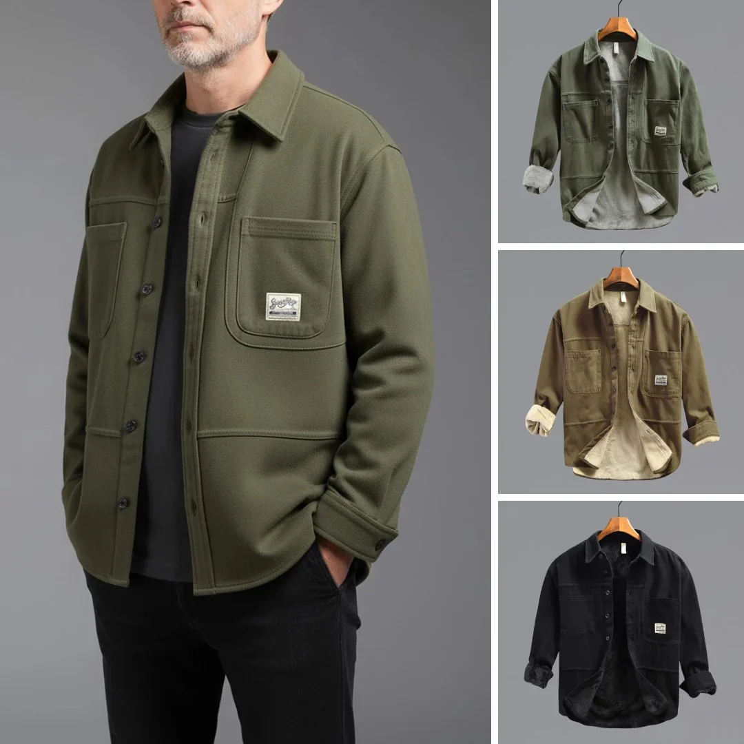 Chemise sur-chemise chaude cargo pour homme - Image 7