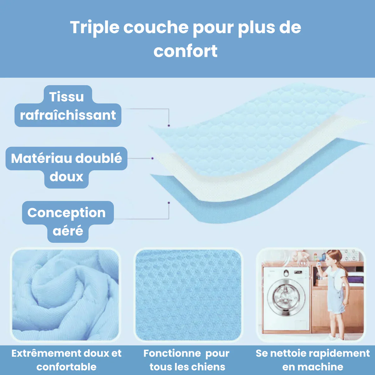 Tapis auto-refroidissant pour chien - Image 3