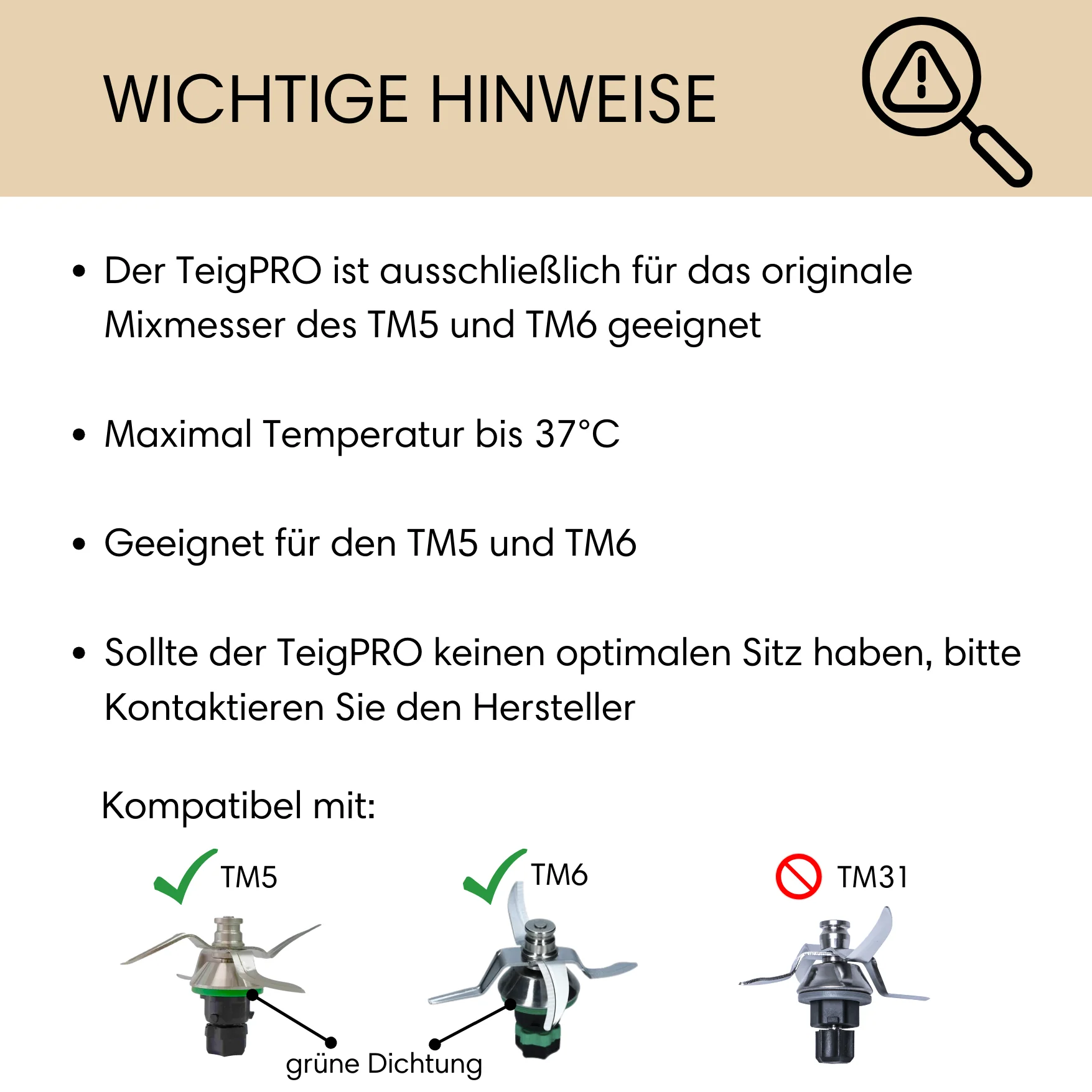 TeigPRO - Protection de lame compatible avec Thermomix® TM5 et TM6 - Image 10