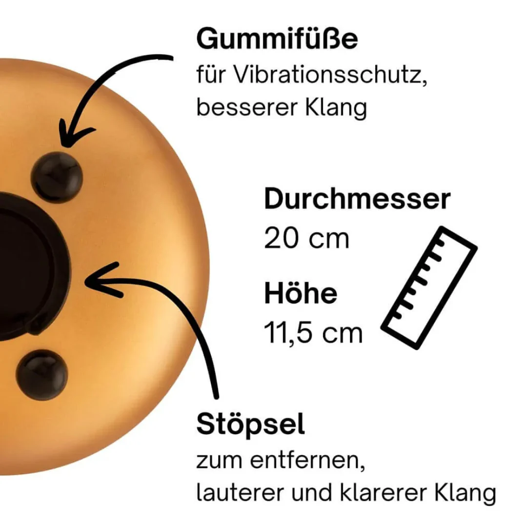 Tongue drum en acier – Fabriquée à la main en do majeur - Image 18