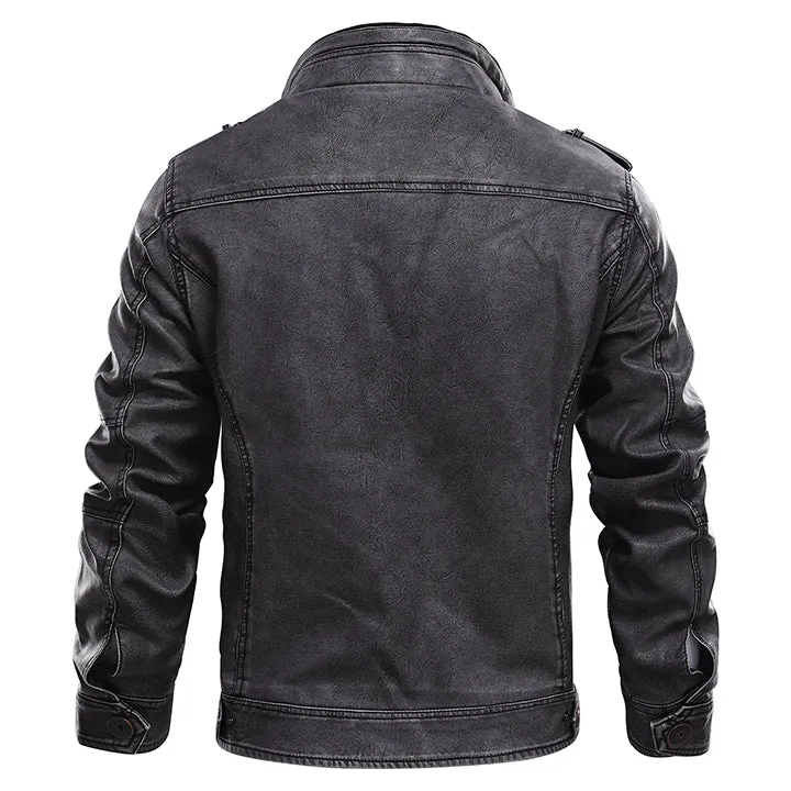 Blouson aviateur en cuir véritable - Image 10
