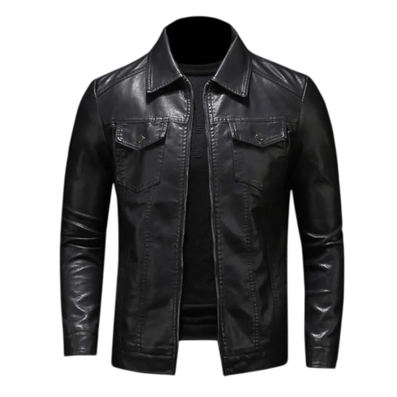 Blouson aviateur en cuir véritable - Image 11